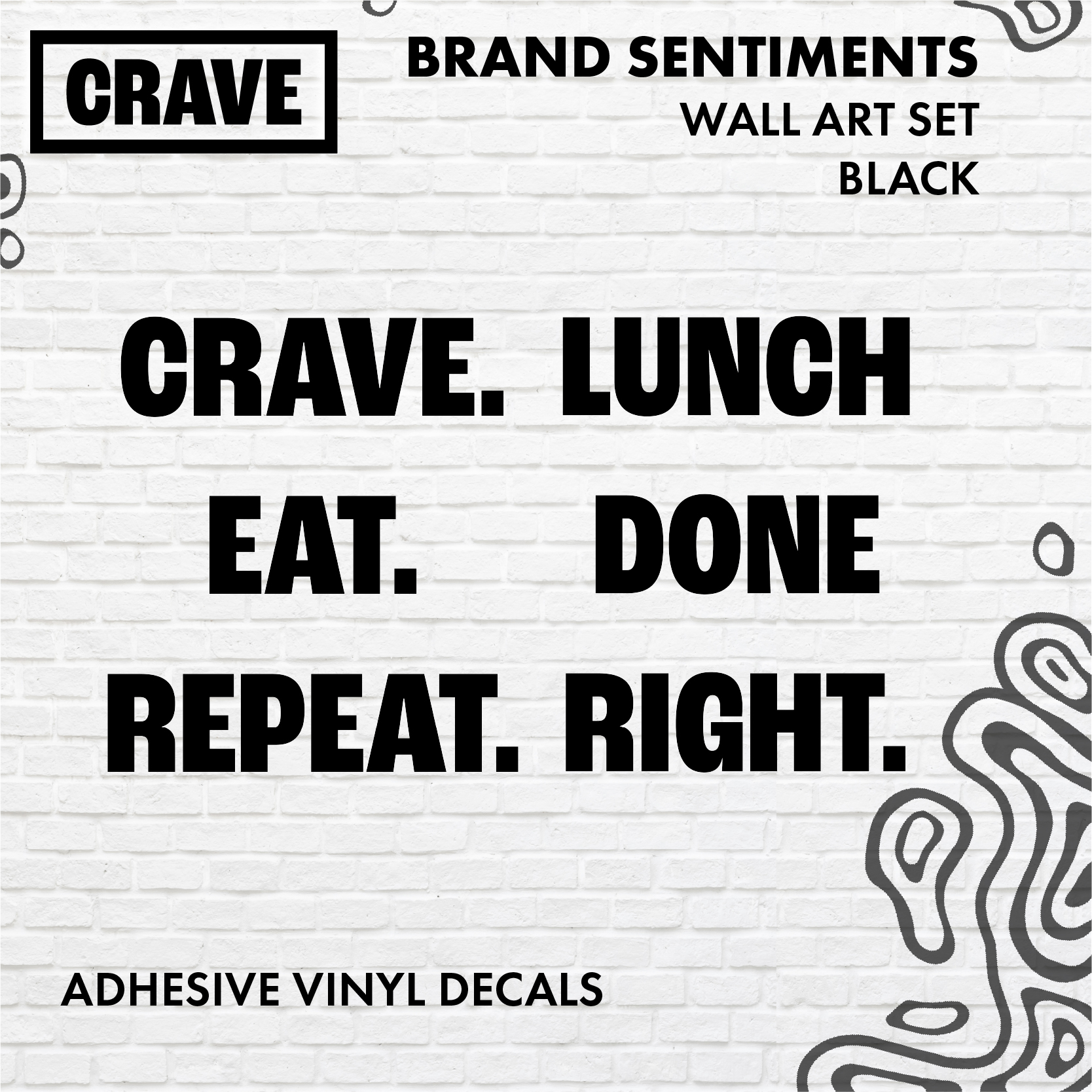 Brand Sentiments  Wall Art (Set)