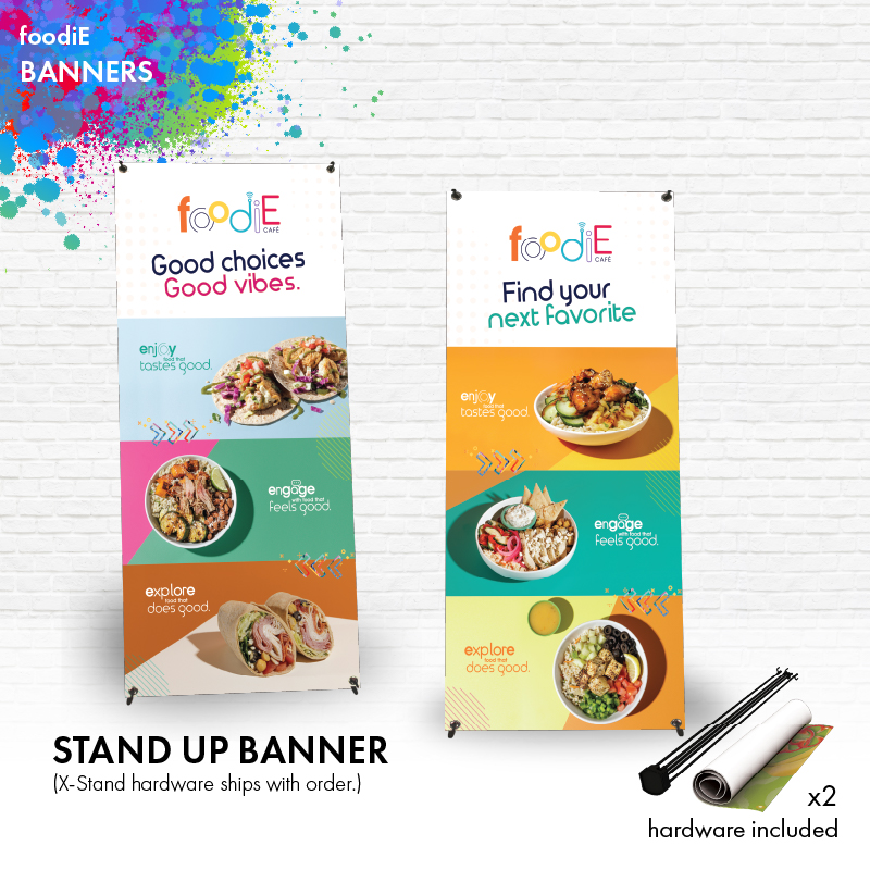 Stand Up Banners (Set of 2) (Bilingual)