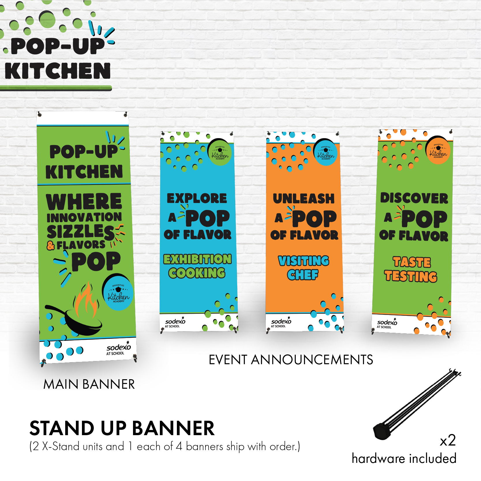Stand Up Banners (Set of 4)